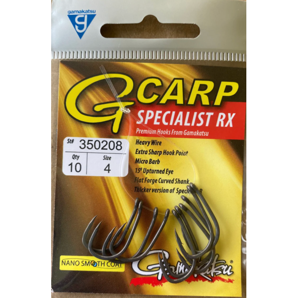 Gamakatsu G-Carp Specialist RX Size 4 10-pk
