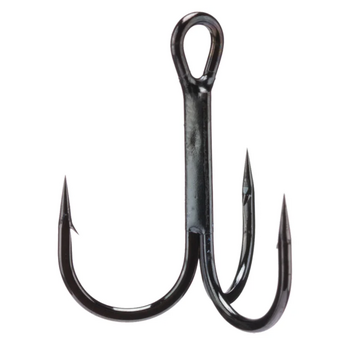 Gamakatsu Treble Hook Round Bend Black