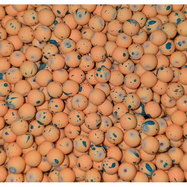 Creek Candy Beads 8mm Graffiti Peach Pie# 296