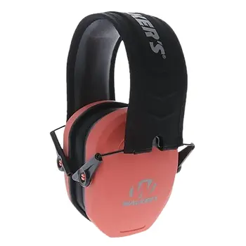 Walker's GWP-RSMPAS Razor Slim Passive Muff, Ultra Low Profile, NRR 27dB, Coral