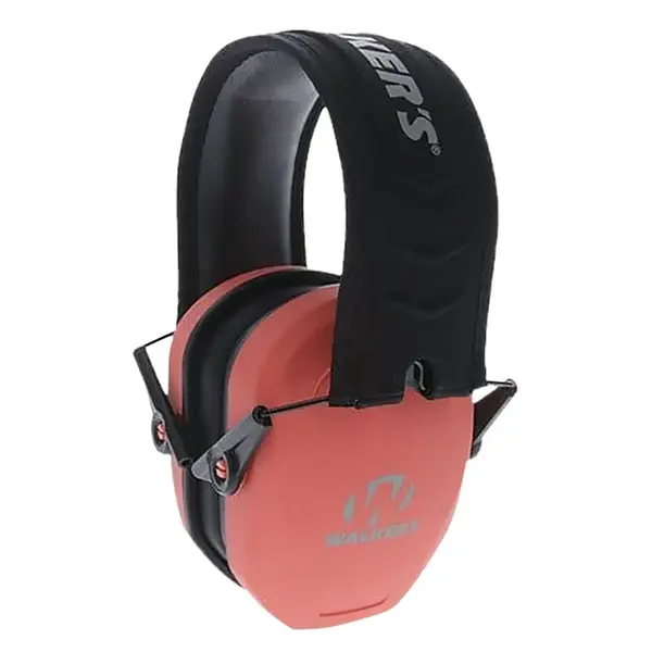 Walker's GWP-RSMPAS Razor Slim Passive Muff, Ultra Low Profile, NRR 27dB, Coral