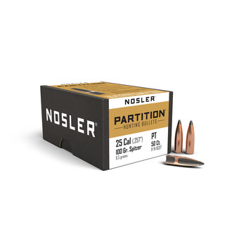 Nosler Partition .25 cal .257" 100 gr SPT Bullets 50 Count
