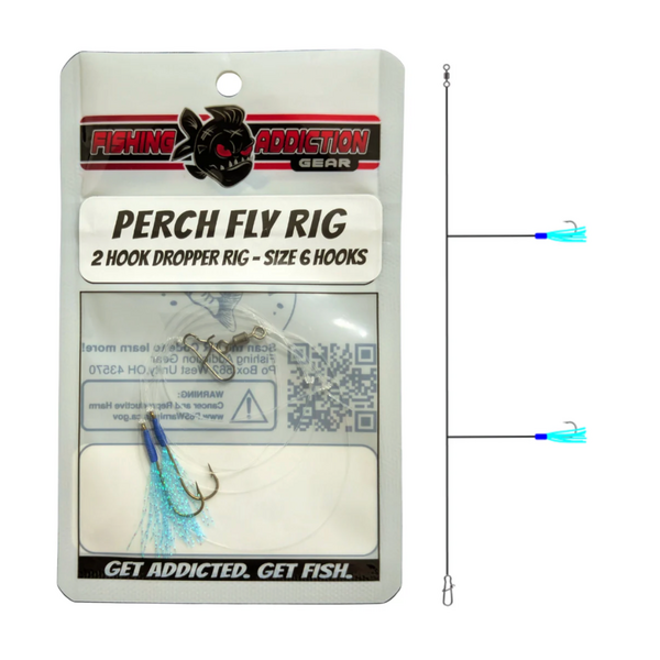 Fishing Addiction Perch Fly Rig Size 6