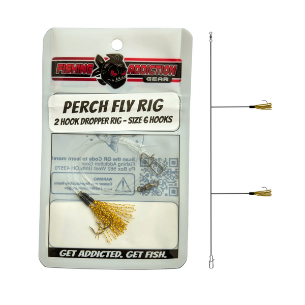 Fishing Addiction Perch Fly Rig Size 6