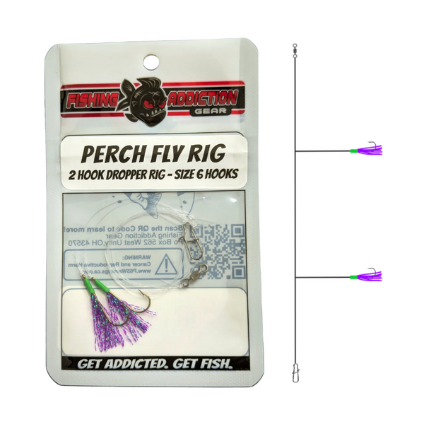 Fishing Addiction Perch Fly Rig Size 6