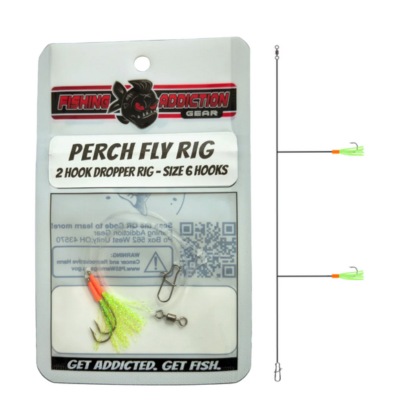 Fishing Addiction Perch Fly Rig Size 6