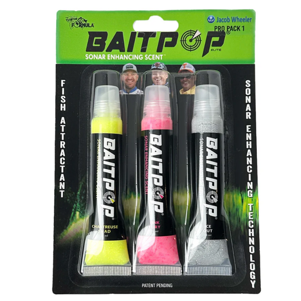 Bait pop Live Sonar Intensifier Scented Sparklscales Jacob Wheeler Pro Pack
