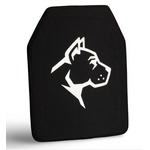 Guard Dog Body Armor Ultralight Level IIIa Ceramic Plate Black, Size: 10x12 in