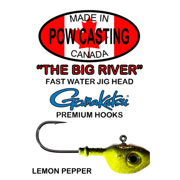 pow casting Big River Jig Head 7/8oz