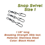 Torpedo Snap Swivel 20 pk