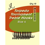 Torpedo Tournament Treble Hook 10pk