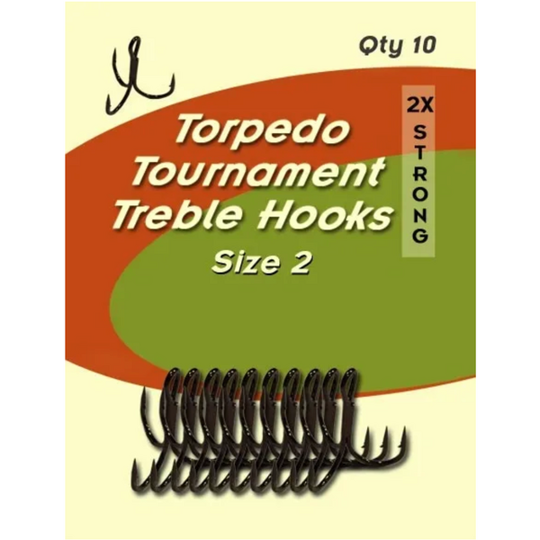 Torpedo Tournament Treble Hook 10pk