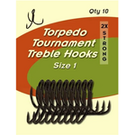 Torpedo Tournament Treble Hook 10pk