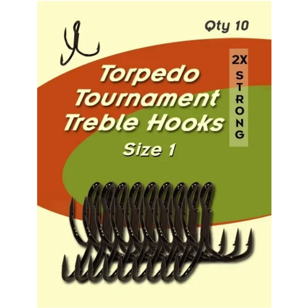 Torpedo Tournament Treble Hook 10pk