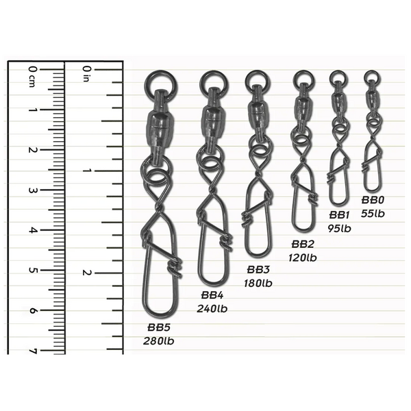 Torpedo Premium Ball Bearing Swivel 10pk