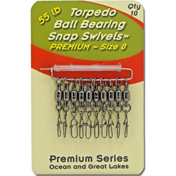 Torpedo Premium Ball Bearing Swivel 10pk