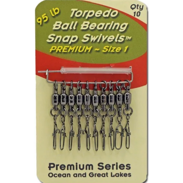 Torpedo Premium Ball Bearing Swivel 10pk
