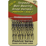 Torpedo Premium Ball Bearing Swivel 10pk
