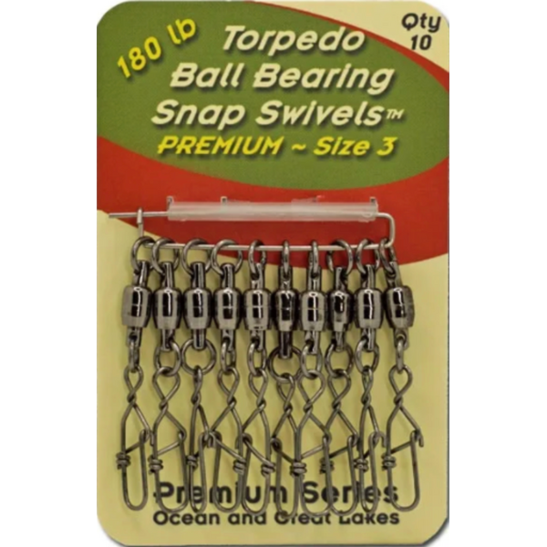 Torpedo Premium Ball Bearing Swivel 10pk