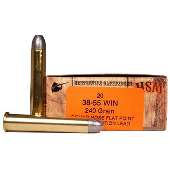 HS MUNITIONS .38-55 Win 240GR Rimrock Cowboy Ammunition Box of 50