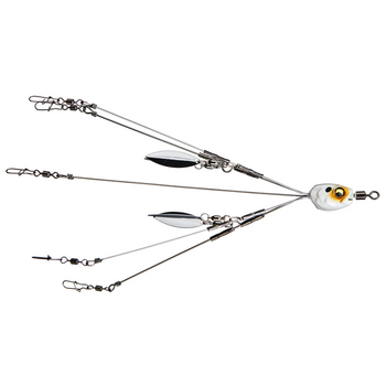 6th Sense Divine 5-Wire 4-Blade Umbrella Rig 6.5" Spanish Pearl