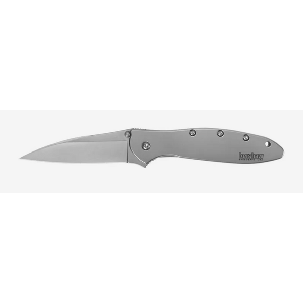 Kershaw Sandvik 1660 high-performance stainless steel blade holds its edge