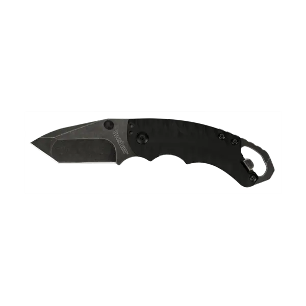 Kershaw Kershaw 8750BLKBW Shuffle II Multi- Function Folding Knife 2.25" Blackwash Plain Blade, Glass-Filled Nylon Handles, Liner Lock