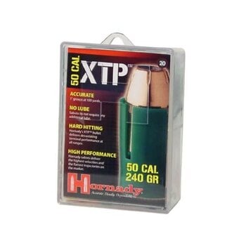 Hornady .50 Caliber Sabot with .44 Caliber Hollow Point XTP Bullet 240 Grains 20 Coun