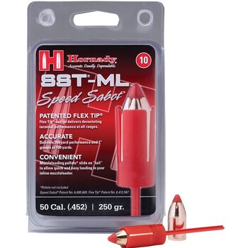 Hornady Sabot LockNLoad Speed Sabot Low Drag Bullets .50 cal Low Drag Speed Sabot with .45 cal 250 gr SST Bullet 10/ct