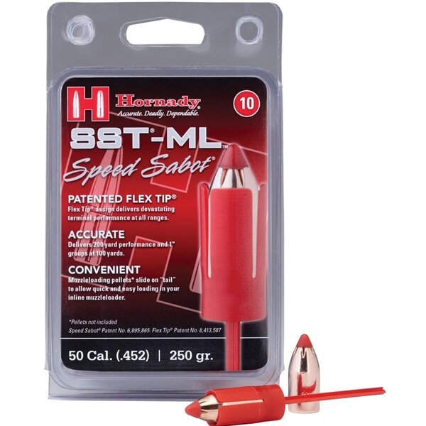 Hornady Hornady Sabot LockNLoad Speed Sabot Low Drag Bullets .50 cal Low Drag Speed Sabot with .45 cal 250 gr SST Bullet 10/ct