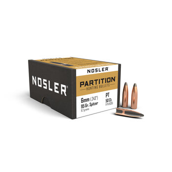 Nosler Partition 6mm .243" 95 gr SPT Bullets  50 Count