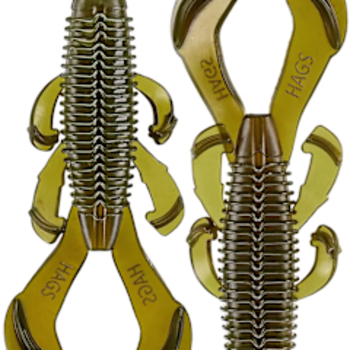 Hag's Baits Cheat Code 3.4" Green Pumpkin