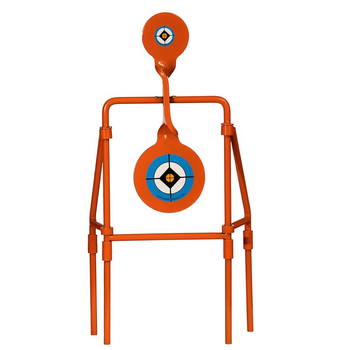 Do All Do All Outdoors Double Blast Spinner Shooting Target with 3" and 4.5" Spinning Targets, Rated for 9mm to 30.06 Soft Nose Lead