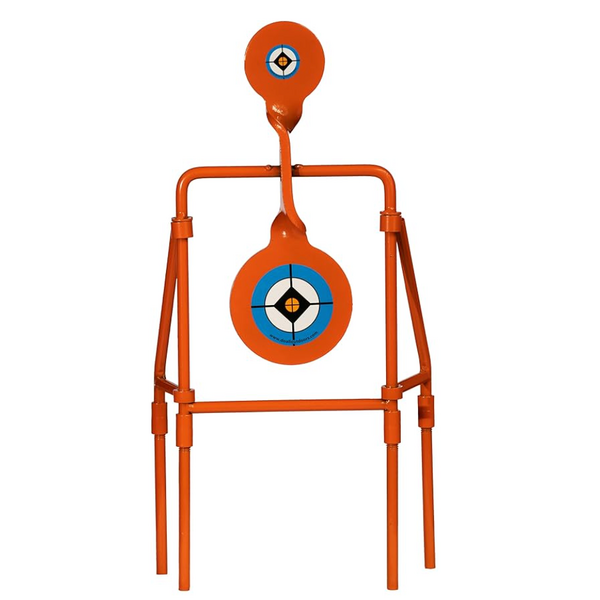 Do All Do All Outdoors Double Blast Spinner Shooting Target with 3" and 4.5" Spinning Targets, Rated for 9mm to 30.06 Soft Nose Lead