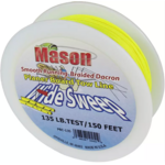 Mason Wide Sweep Dacron Line. 135lb 150ft Chartreuse