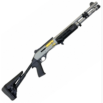 TacOp Pro Semi-Auto Shotgun, 12 Gauge, 3" Chamber, 18.5” Barrel, Grey