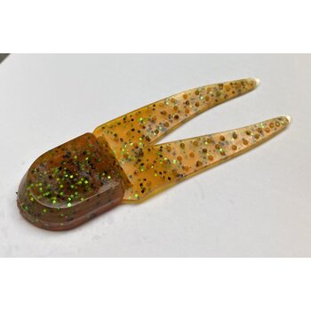 Zoom Salty Pro Chunk 3-1/2" Rootbeer Pep/Grn 5-pk