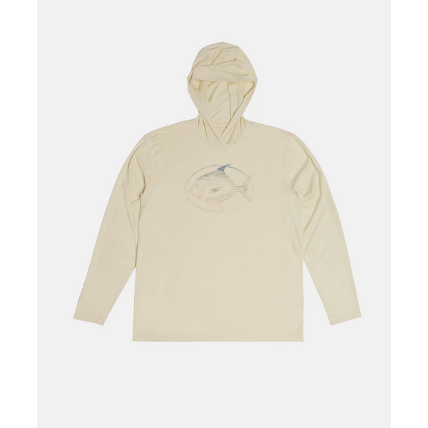 Simms Men's Tech Hoody. Tallow Salt Catch