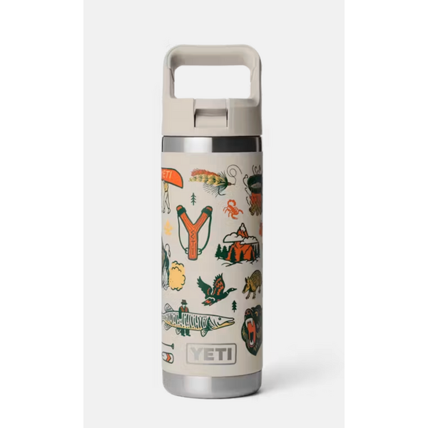 Yeti Rambler 532ML Bottle With Colour Matched Straw