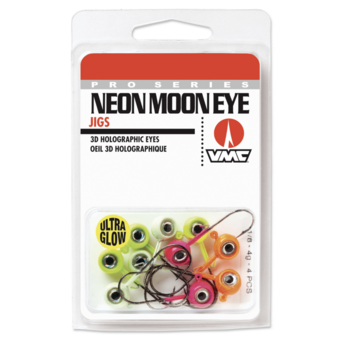 VMC Neon Moon Eye Jig Assortment Glow 1/8oz 10-pk