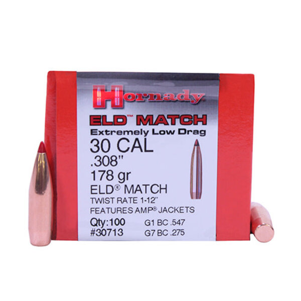 Hornady ELD Match .308 178 gr ELDM Bullets