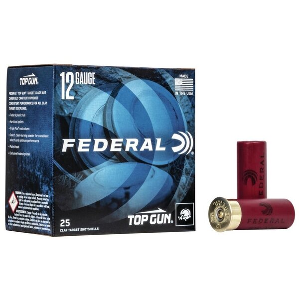 Federal Federal Top gun 12ga 2 3/4" 1 1/8 OZ #7.5  2 3/4 Dram Target Loads Case of 250
