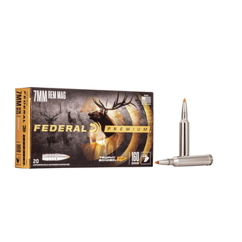 Federal Premium Vital-Shok 7MM Rem Mag Trophy Bonded Tip Ammunition Box of 20