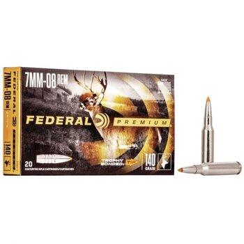 Federal Premium 7mm Rem Mag 140gr Trophy Bonded Tipped Ammunition Box of 20