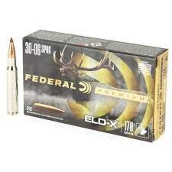Federal Federal P3006ELDX1 30-06 Cal 175 gr Extremely Low Drag-eXpanding (ELD-X) 20 Bx
