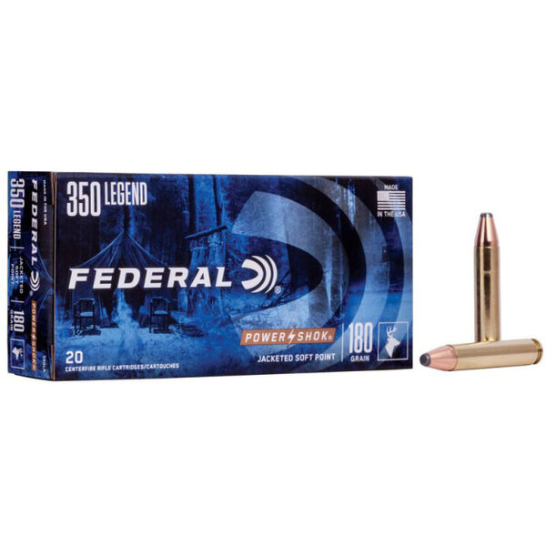 Federal Federal PowerShok 350 Legend 180 gr Jacketed Soft Point 20 Per Box