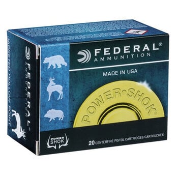 Federal Power-Shok Rifle Ammo 44 Rem Mag 240gr Jacketed Hollow Point 20 Rounds