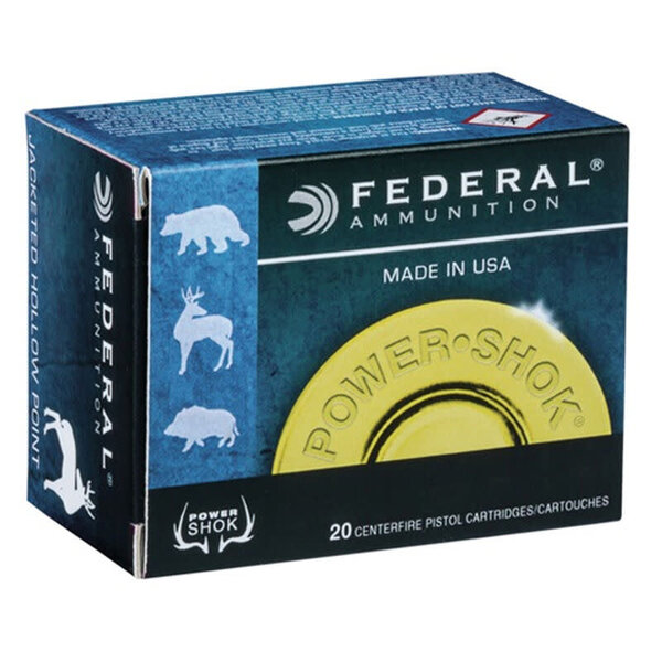 Federal Power-Shok Rifle Ammo 44 Rem Mag 240gr Jacketed Hollow Point 20 Rounds