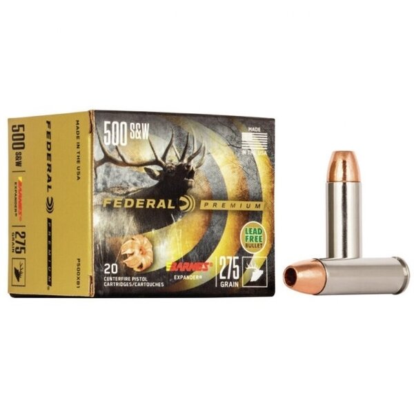 Federal Federal Premium Vital-Shok  .500 S&W 275 gr BXP 1660 fps 20/box