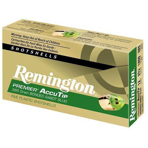 Remington Remington Premier Ammo 12ga 2-3/4" 385gr AccuTip Sabot Slug 5 Rounds